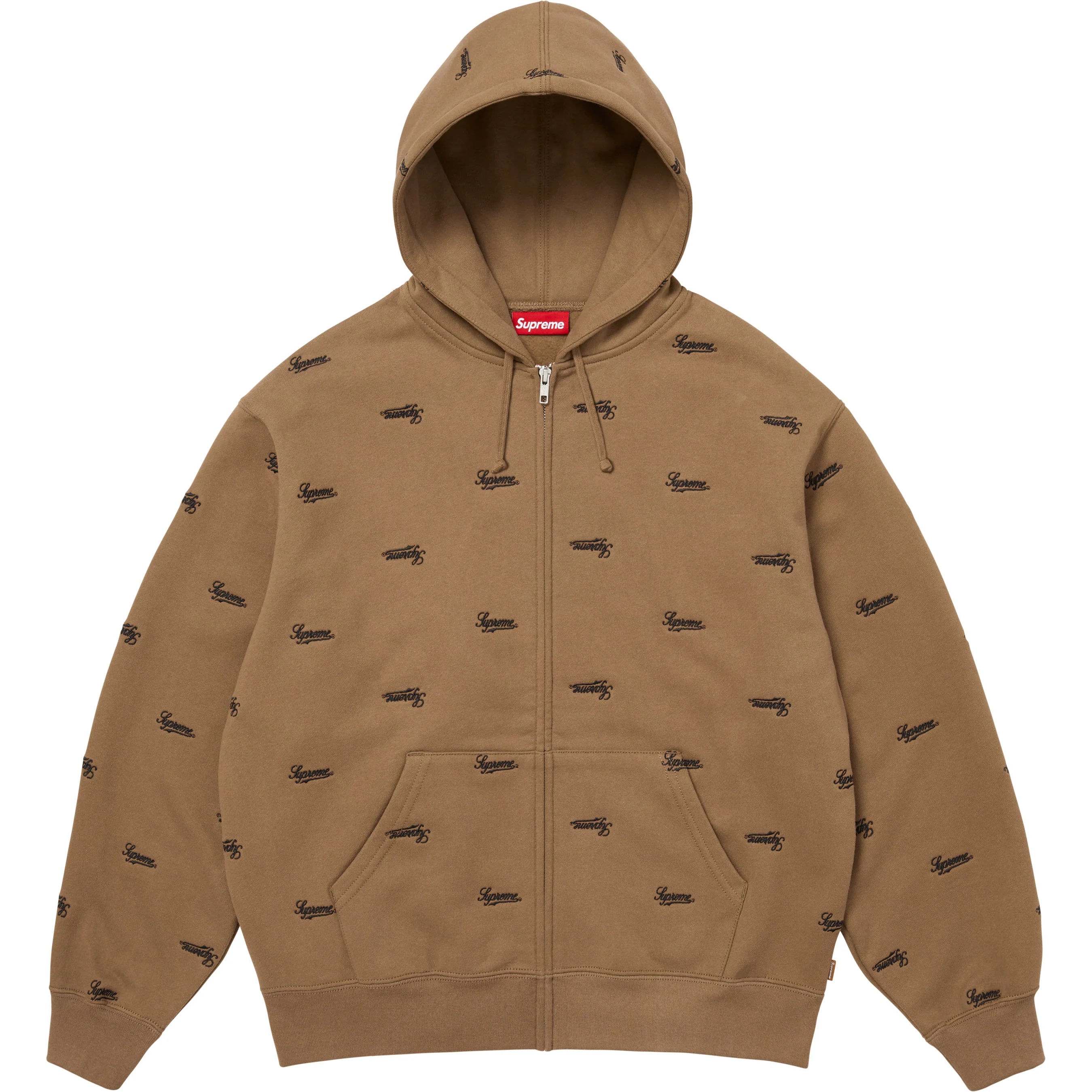 Repeat Script Zip Up Hooded Sweatshirt view 4